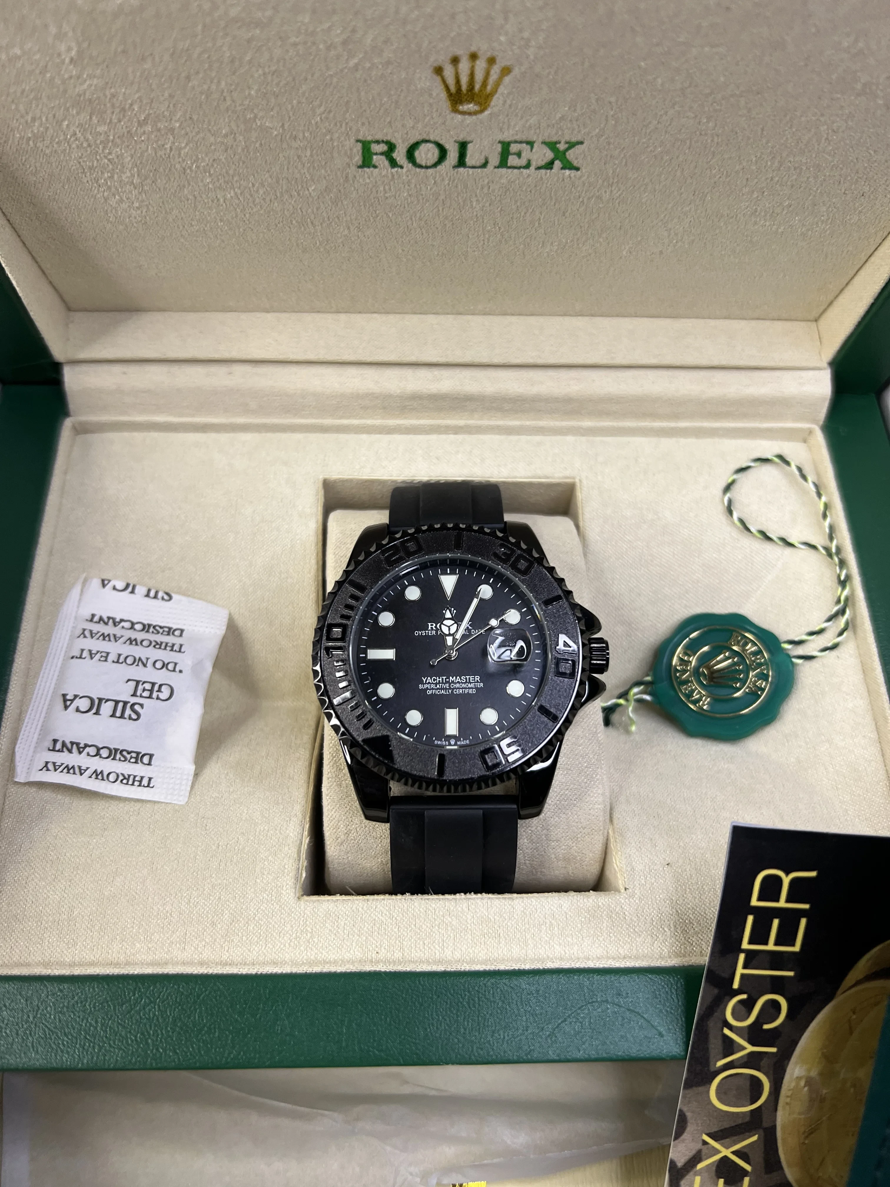 Rolex Yacht-Master Full Black Dial Men’s Watch